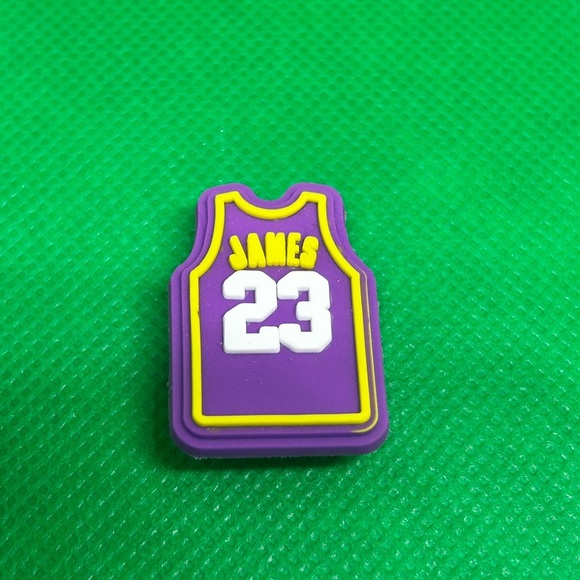 6 Lakers Basketball Croc Charms. Bundle Charms Save More! - Picture 5 of 8